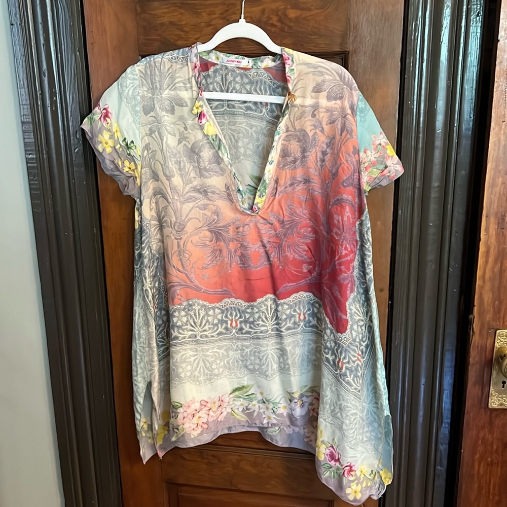 Johnny Was Silk Shirt